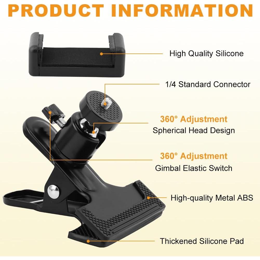 Soporte para Teléfono de Guitarra Kryslanix Ajustable 360°