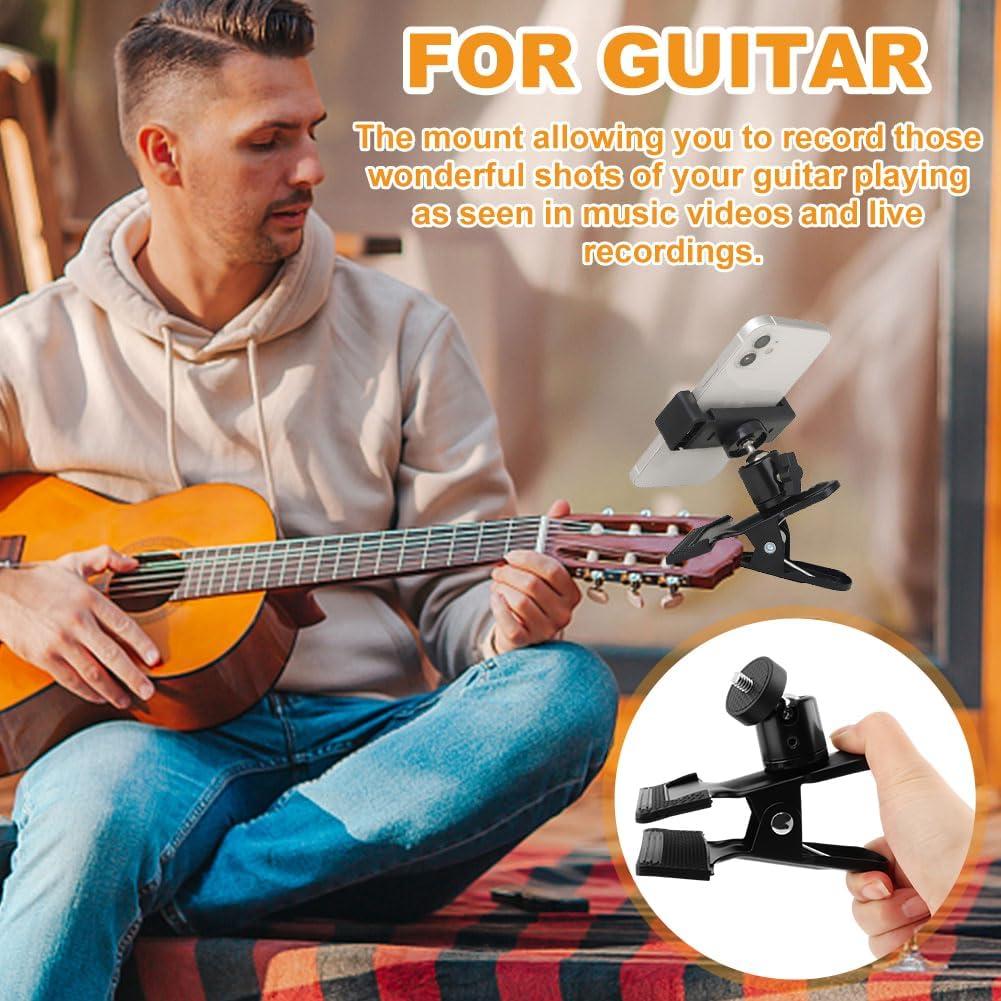 Soporte para Teléfono de Guitarra Kryslanix Ajustable 360°