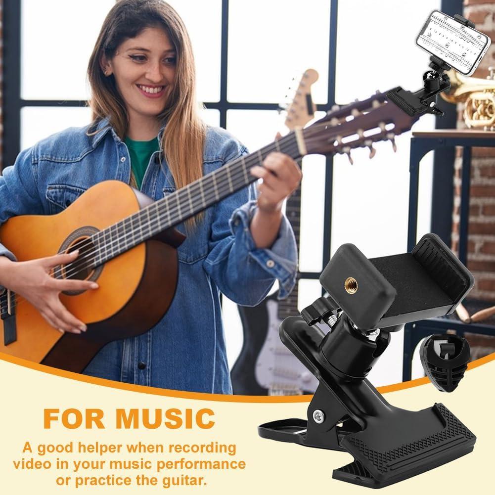 Soporte para Teléfono de Guitarra Kryslanix Ajustable 360°