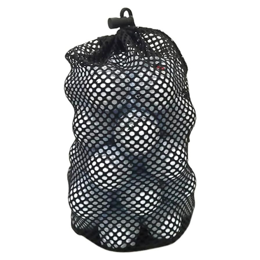 Bolsa de Malla para Pelotas de Golf Mwrenqei 15x28 cm Negra