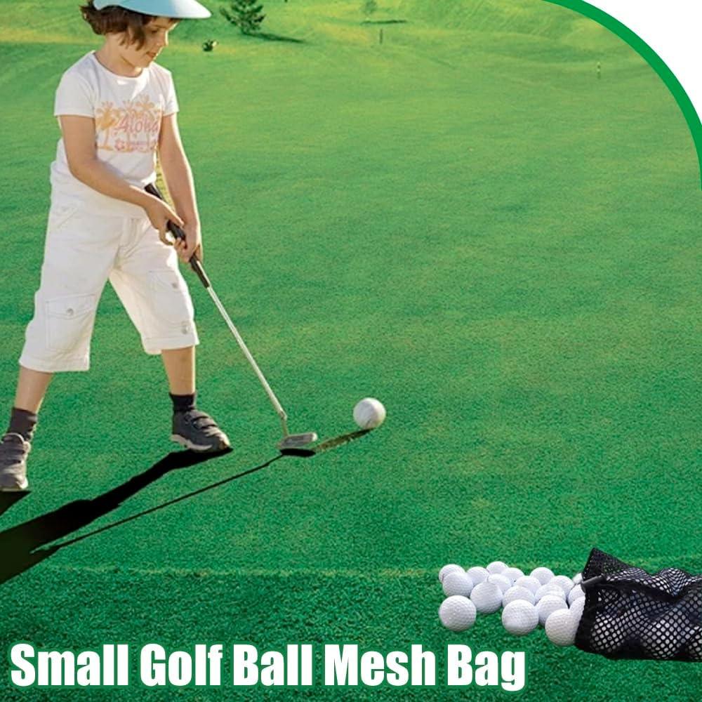 Bolsa de Malla para Pelotas de Golf Mwrenqei 15x28 cm Negra
