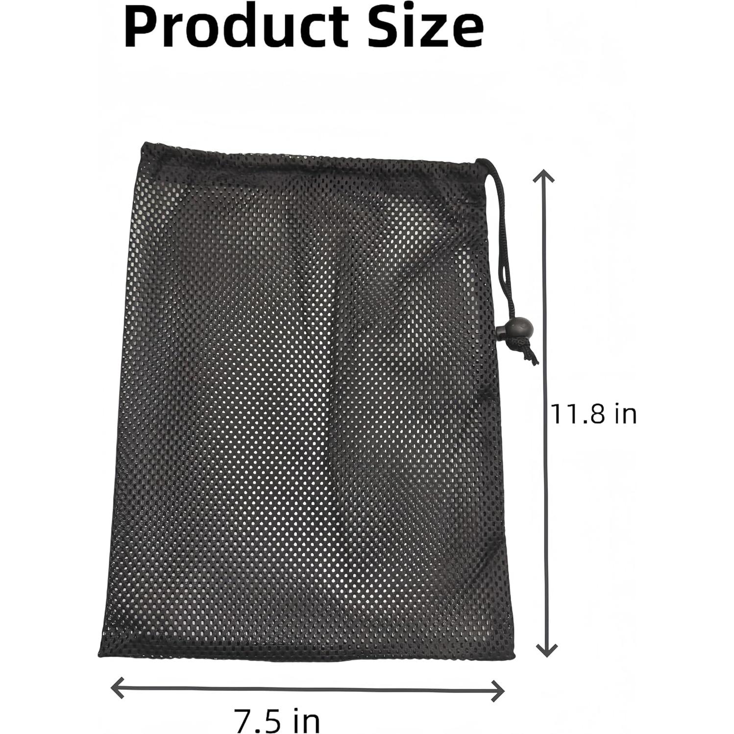 6 Bolsas de Malla CHENGLAI 30x19 cm con Cierre para Pelotas