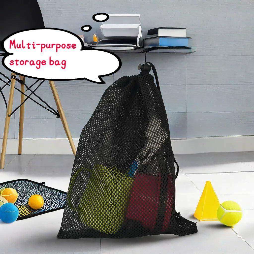 6 Bolsas de Malla CHENGLAI 30x19 cm con Cierre para Pelotas