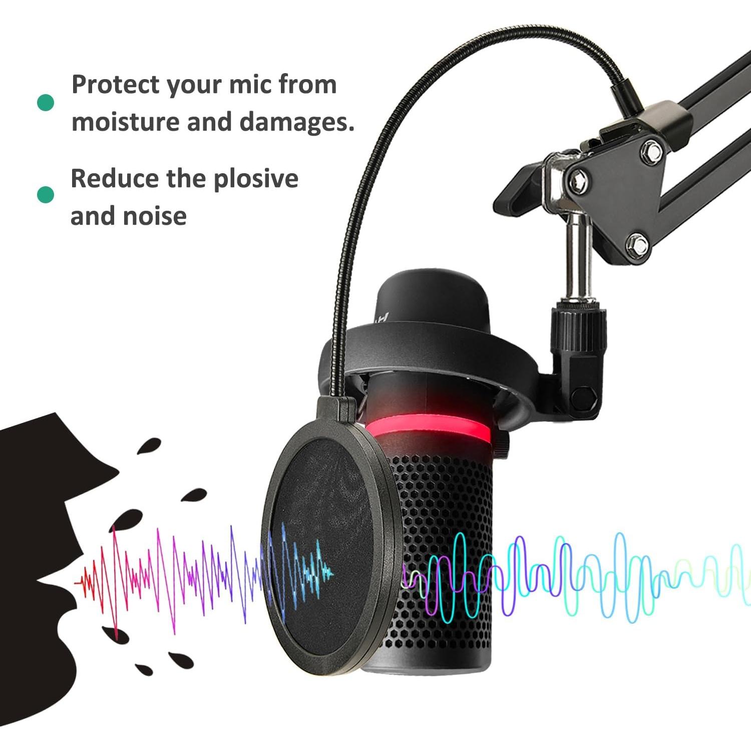 Soporte de Micrófono HyperX DuoCast con Filtro Antipop Ajustable