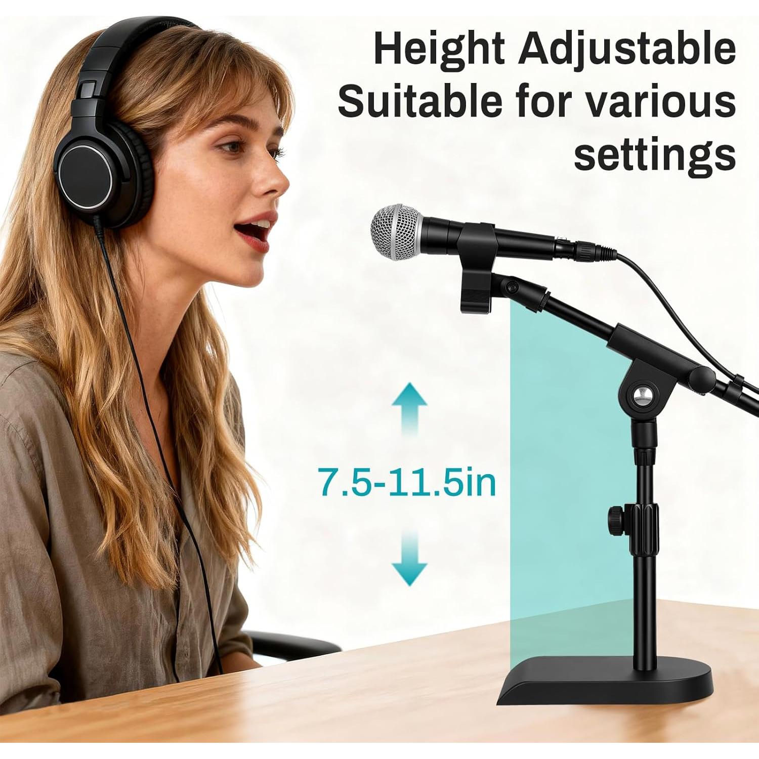 Soporte de Micrófono de Escritorio AODSK AS-DMS2 Ajustable
