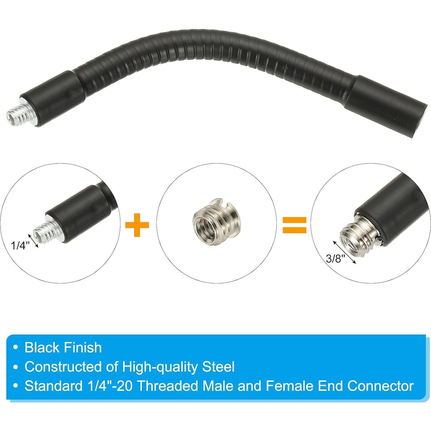 Soporte Gooseneck Flexible PATIKIL 15cm para Micrófono y Cámara