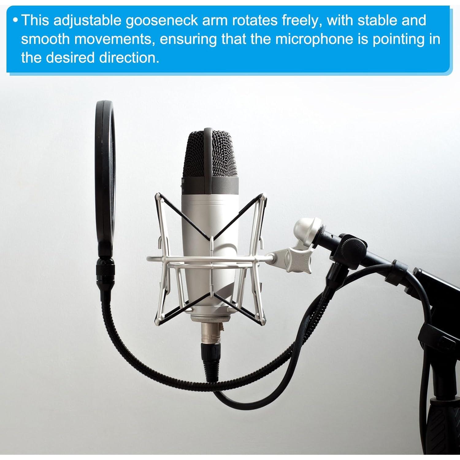 Soporte Gooseneck Flexible PATIKIL 15cm para Micrófono y Cámara