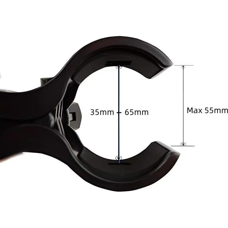 2 Clips de Soporte para Micrófono con Adaptadores 5/8" a 3/8"