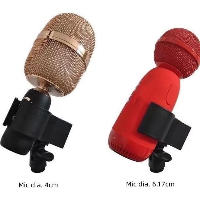 2 Clips de Soporte para Micrófono con Adaptadores 5/8" a 3/8"