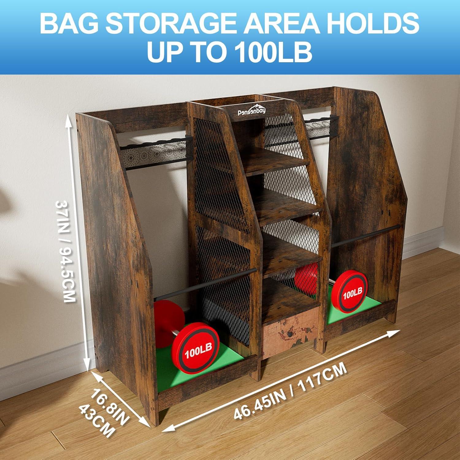 Organizador de Golf Ponsonbay Madera Premium 2 Bolsas 20.4 kg