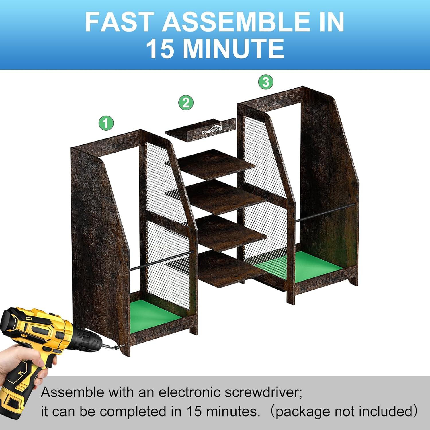 Organizador de Golf Ponsonbay Madera Premium 2 Bolsas 20.4 kg