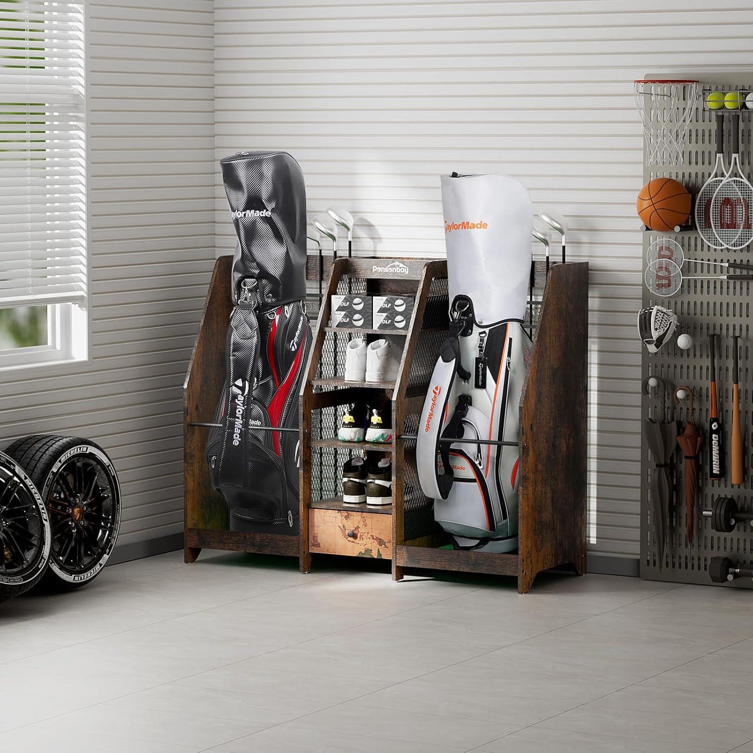 Organizador de Golf Ponsonbay Madera Premium 2 Bolsas 20.4 kg