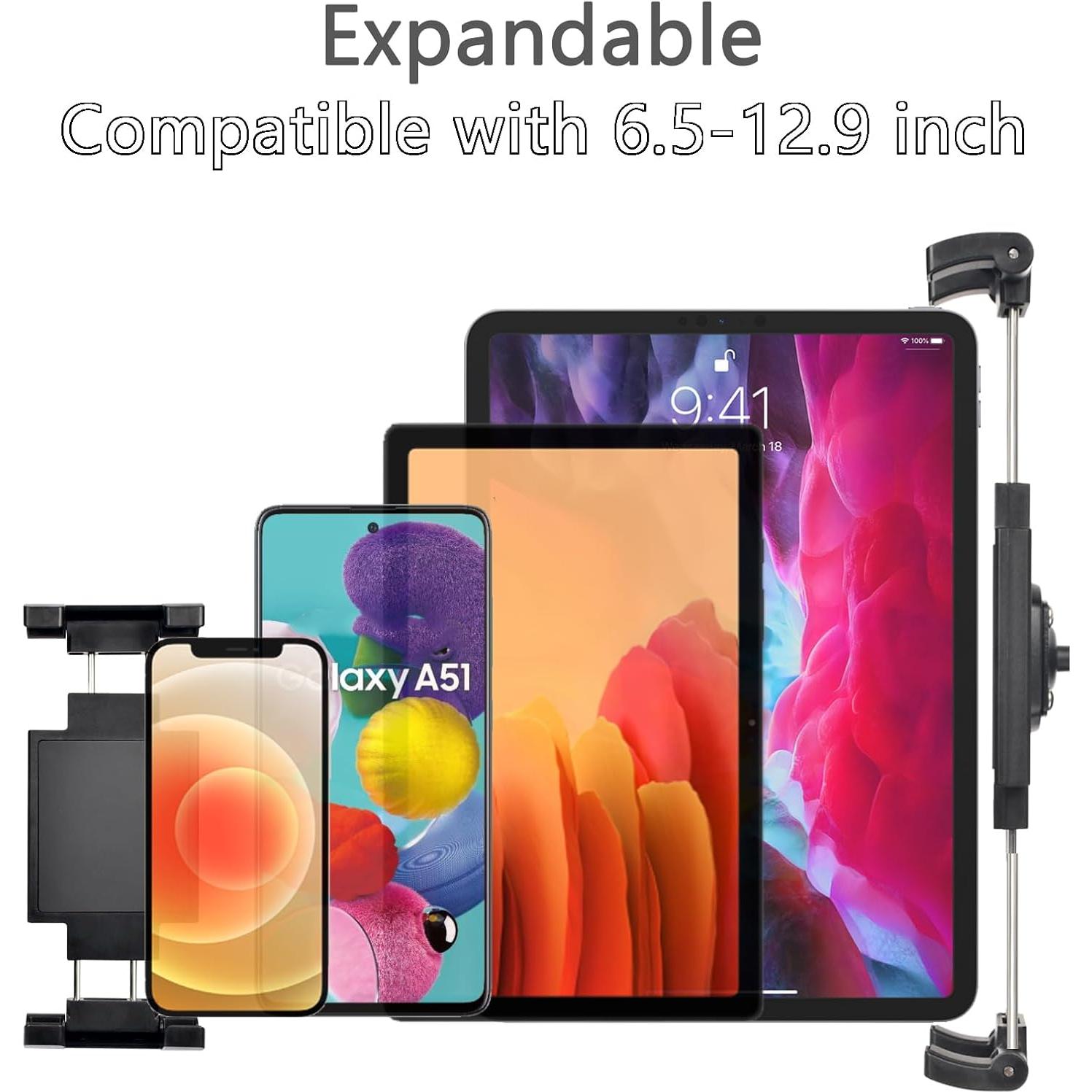 Soporte para Tableta VAUBORTTI de Aluminio - Montaje en Coche y Escritorio