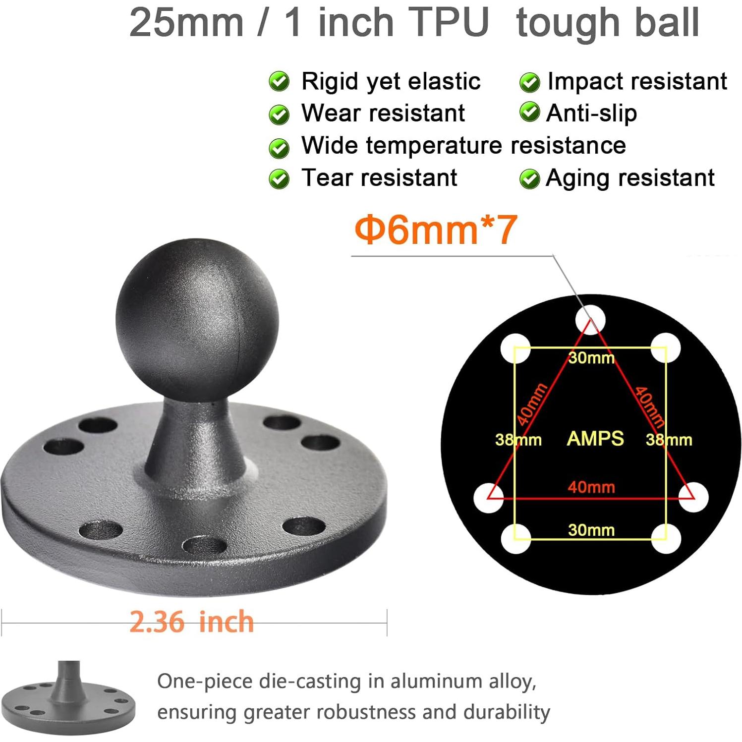 Soporte para Tableta VAUBORTTI de Aluminio - Montaje en Coche y Escritorio