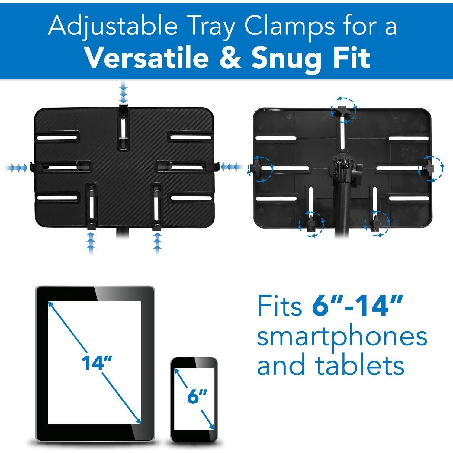 Soporte de Pólo para Tableta Mount-It! MI-7510 Ajustable 6-14"