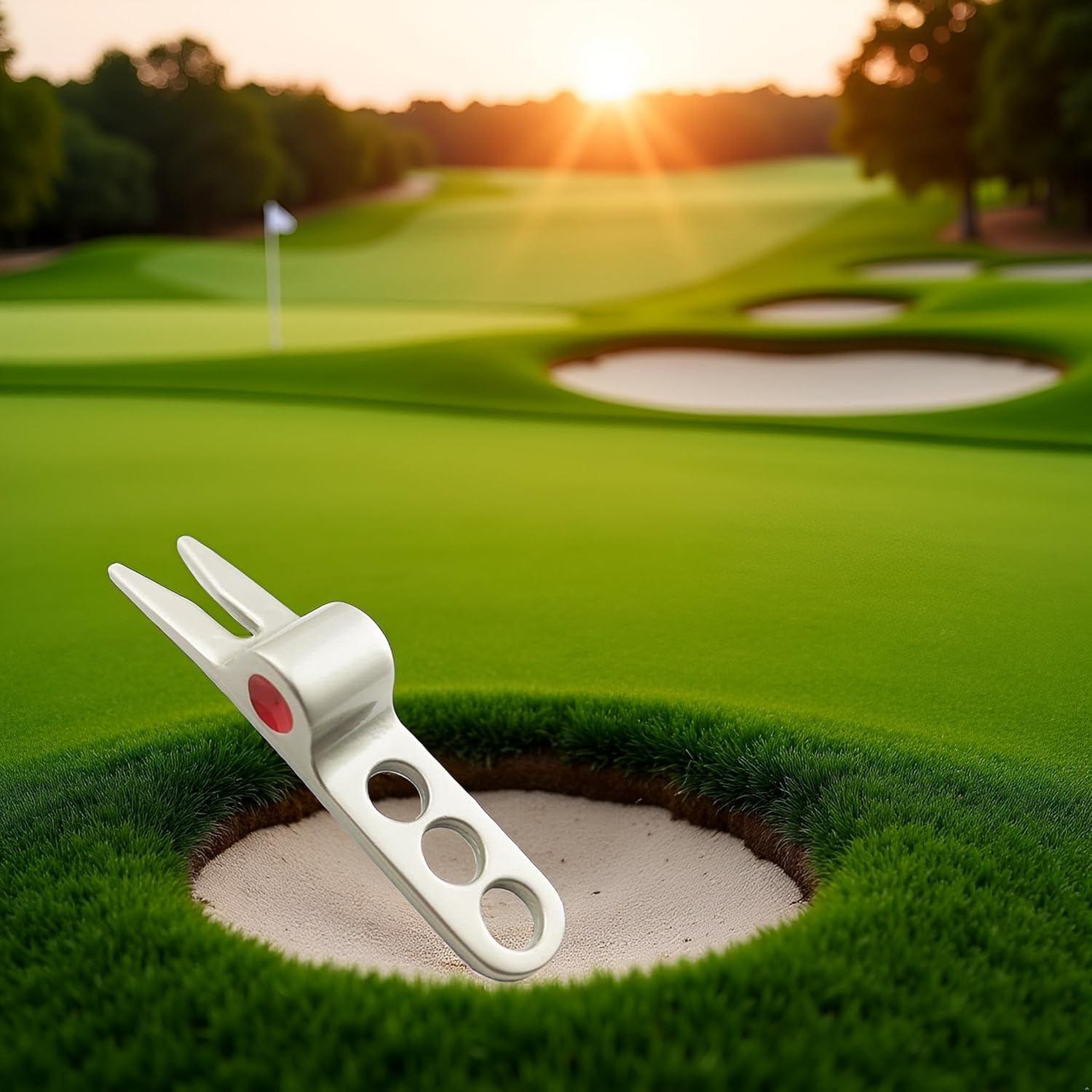 Herramienta de Reparación de Divots ZGLUZP Plateada 2.54cm