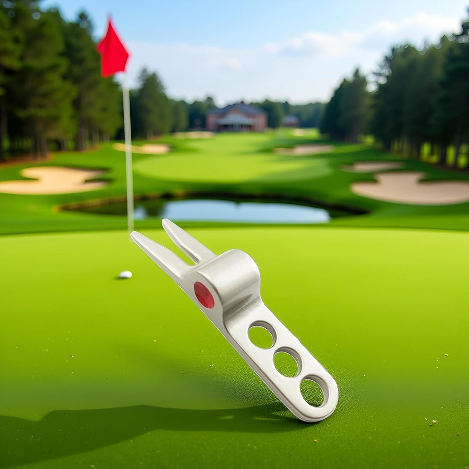 Herramienta de Reparación de Divots ZGLUZP Plateada 2.54cm