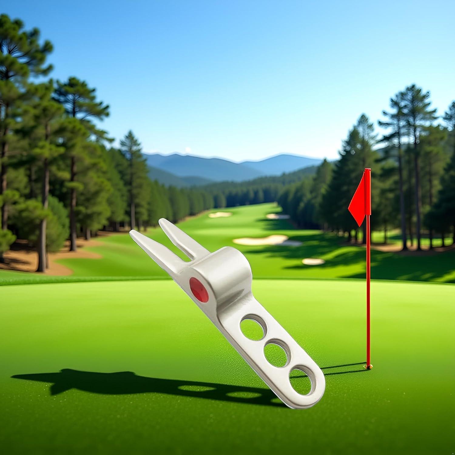 Herramienta de Reparación de Divots ZGLUZP Plateada 2.54cm