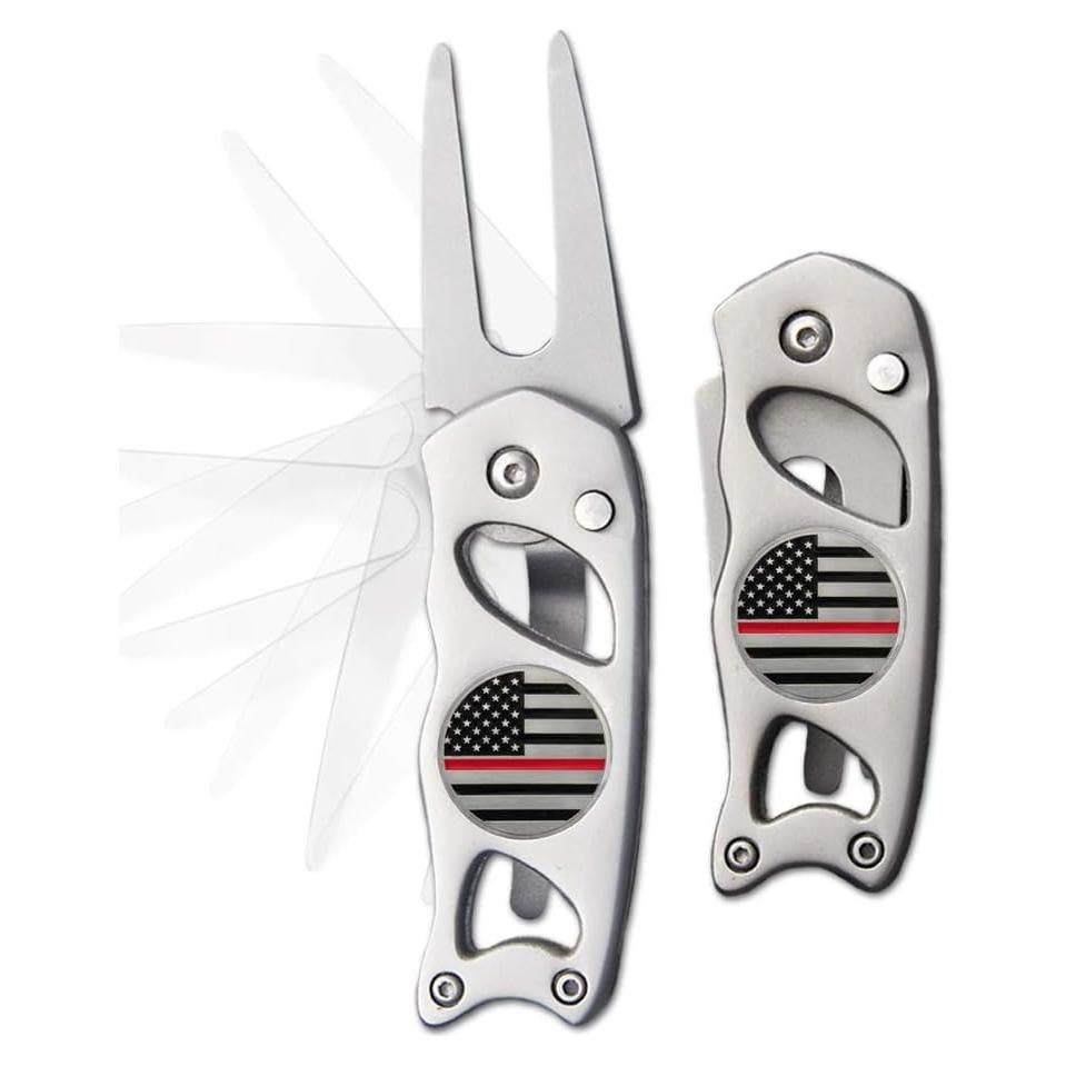 Herramienta de Divots de Golf Indiana Metal Craft con 2 Marcadores