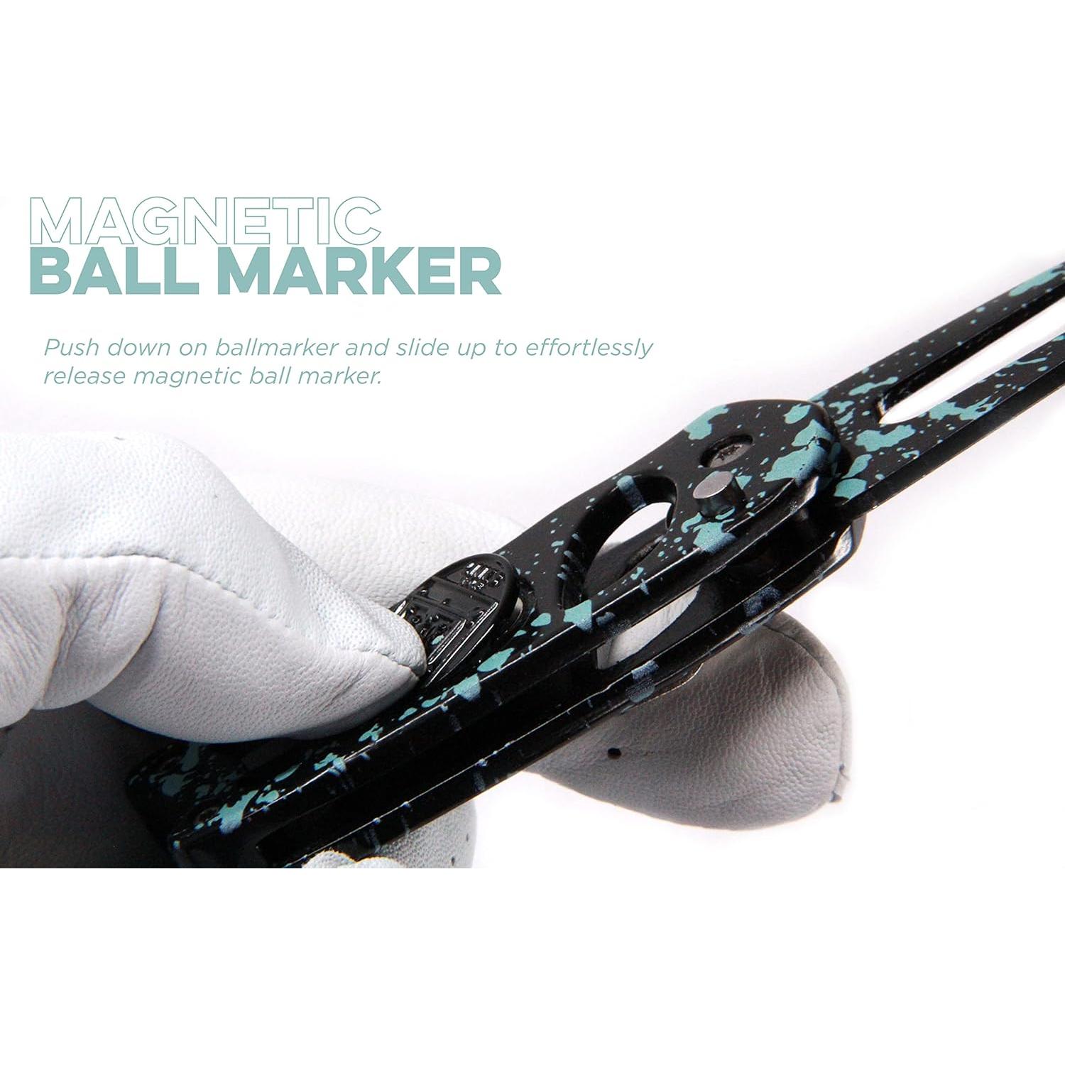 Herramienta de Divot Plegable Links Golf con Marcador Magnético