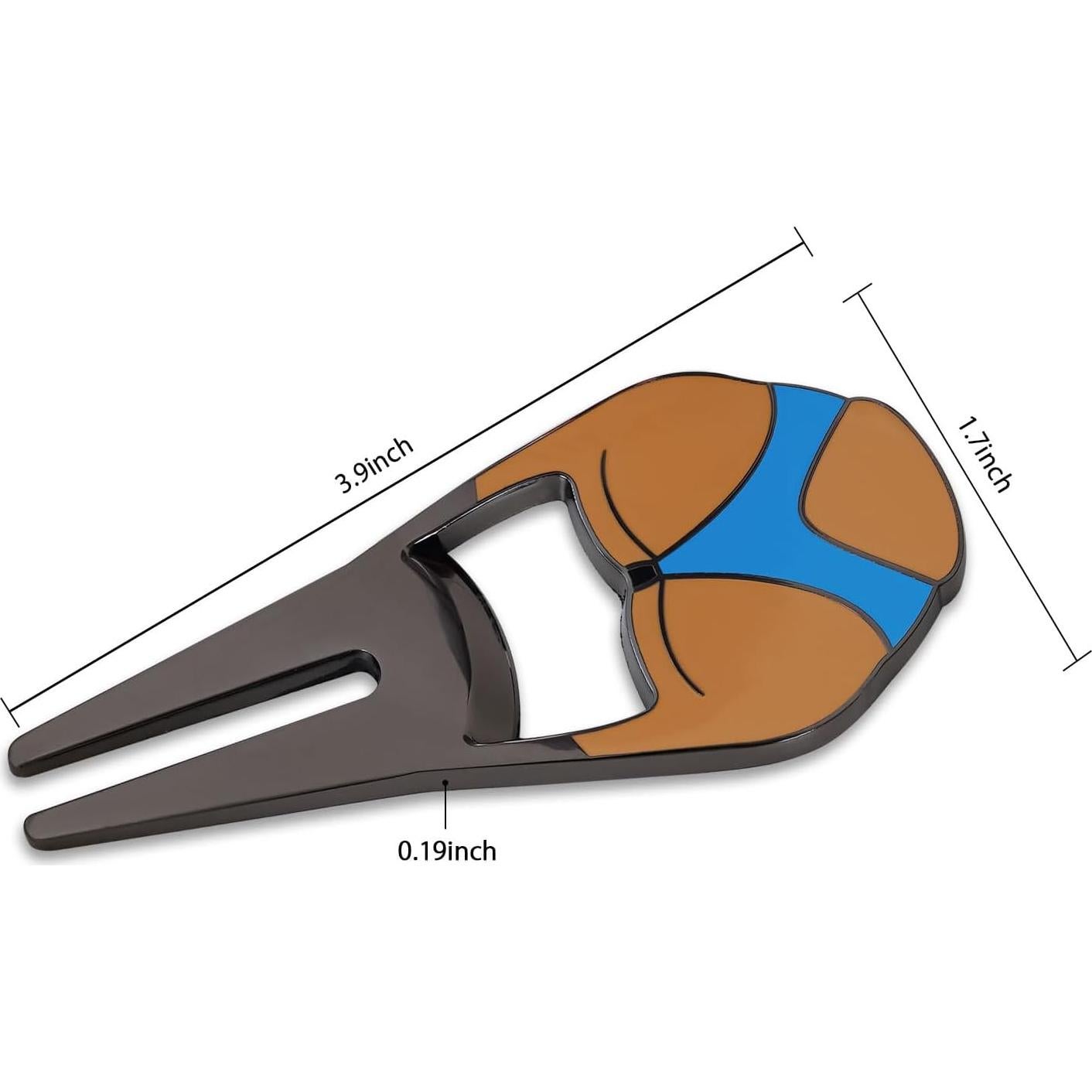 Herramienta de Divots 5 en 1 Gran Loco - Golf, 9.9x4.3cm