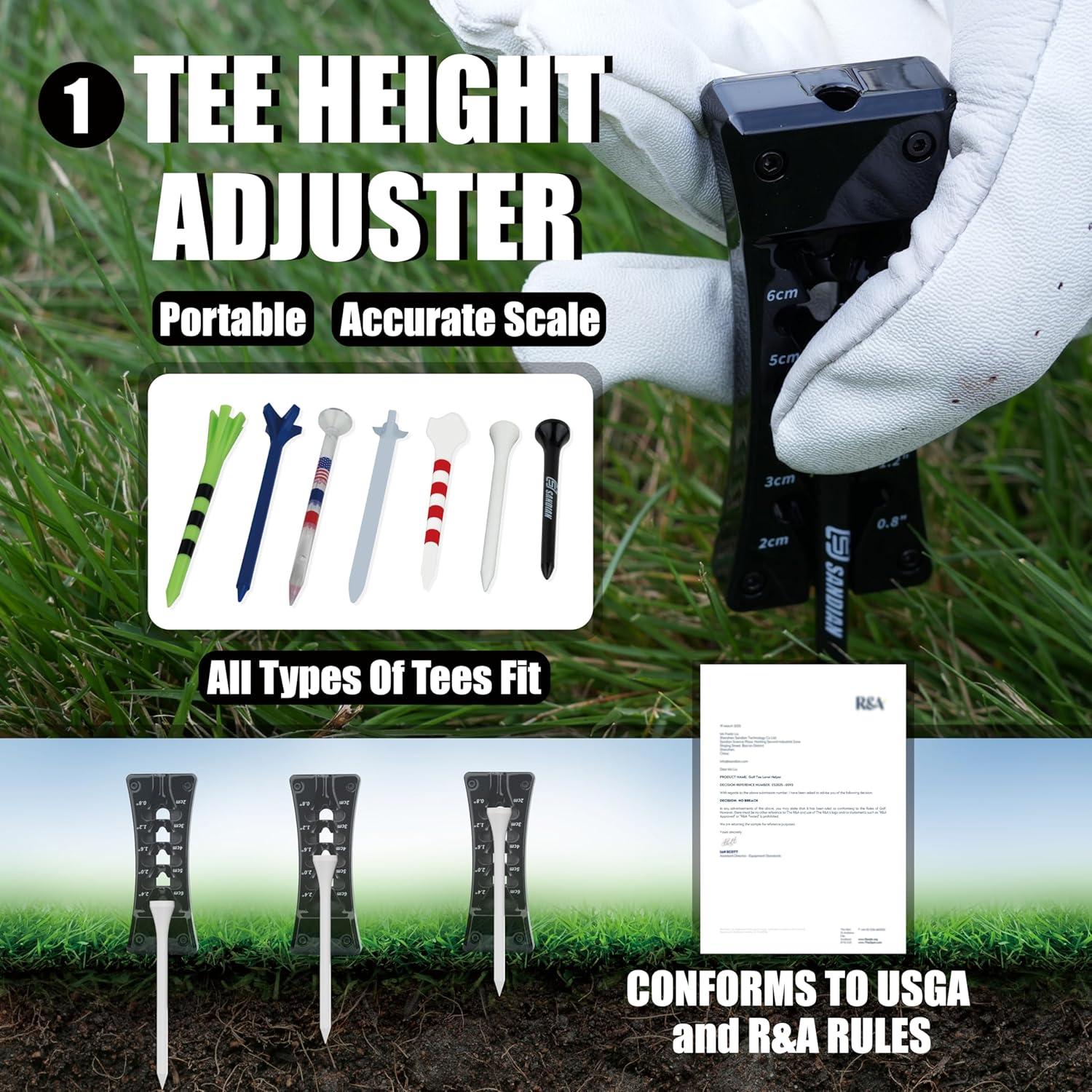 SANDIAN Kit Completo de Golf: Ajustador de Tee, Divot y Más