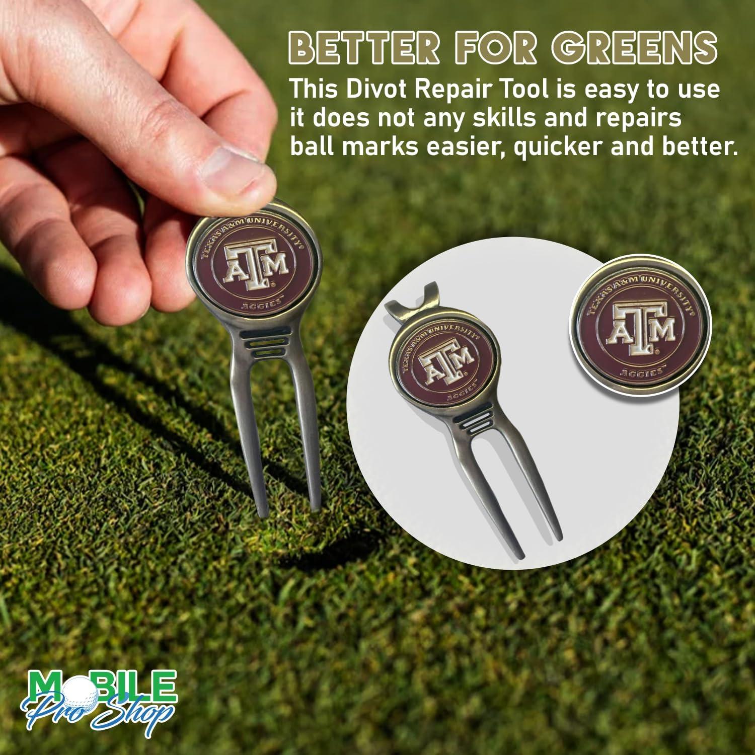 Herramienta de Reparación de Divots Mobile Pro Shop - Texas A&M