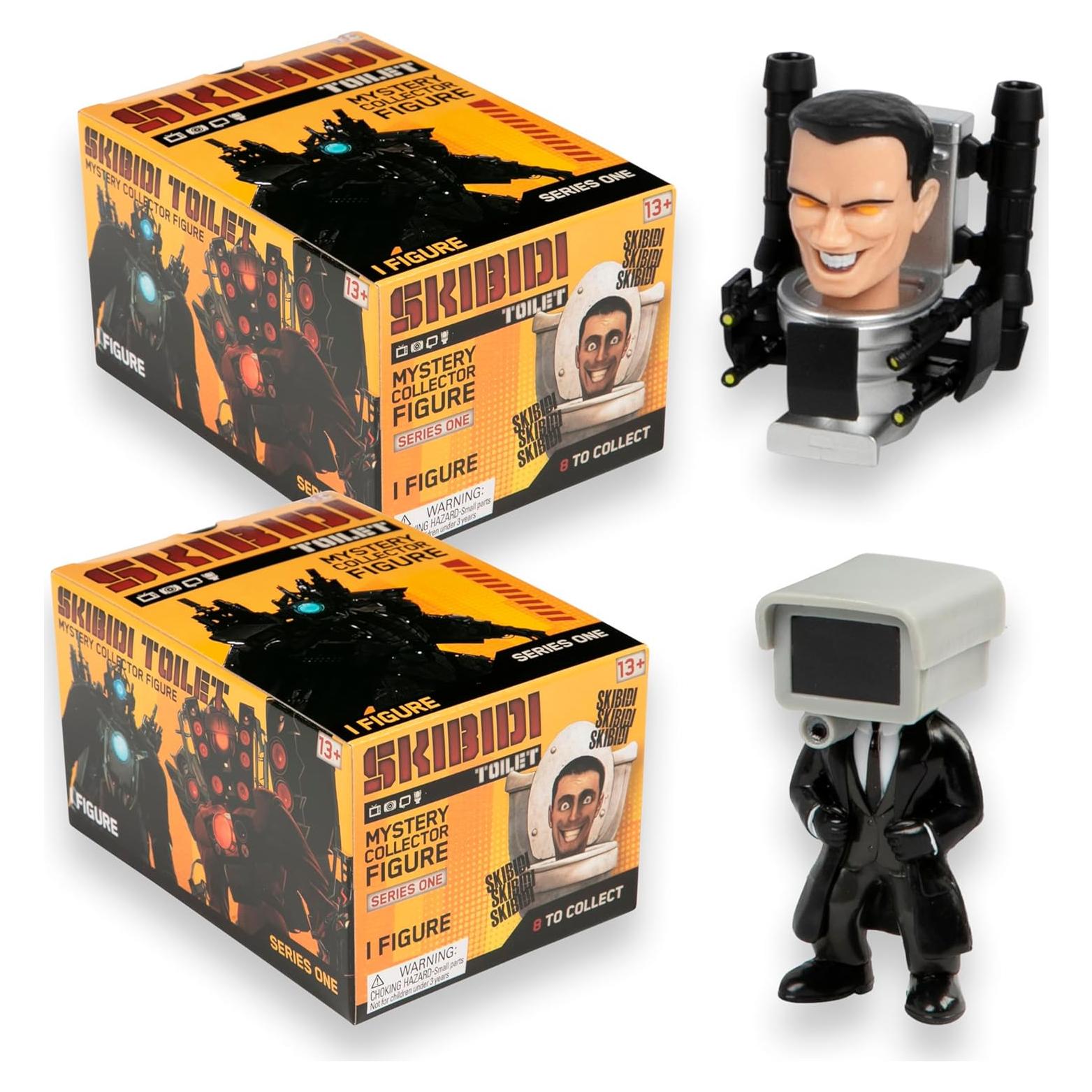 Figuras Coleccionables Skibidi Toilet - Paquete de 2, 15.24 cm