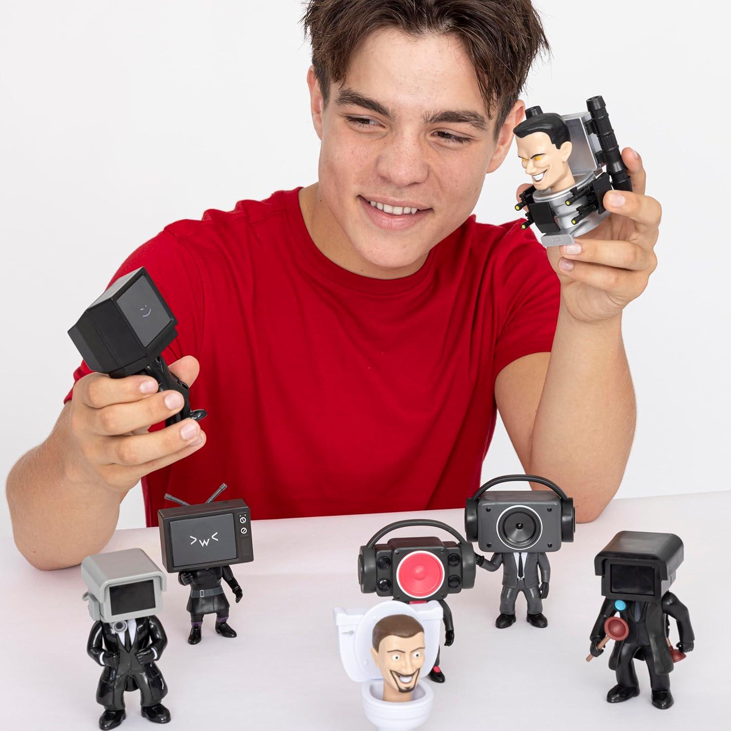 Figuras Coleccionables Skibidi Toilet - Paquete de 2, 15.24 cm