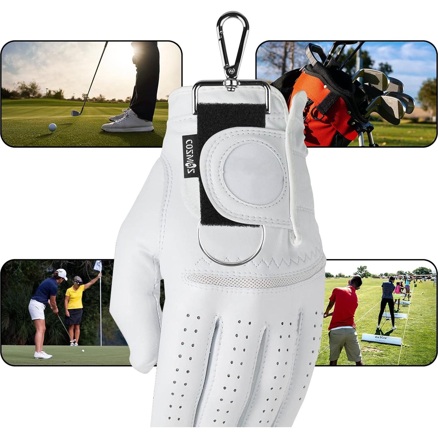 Soporte para Guantes de Golf Cosmos - Clip Metálico, 2 Pcs