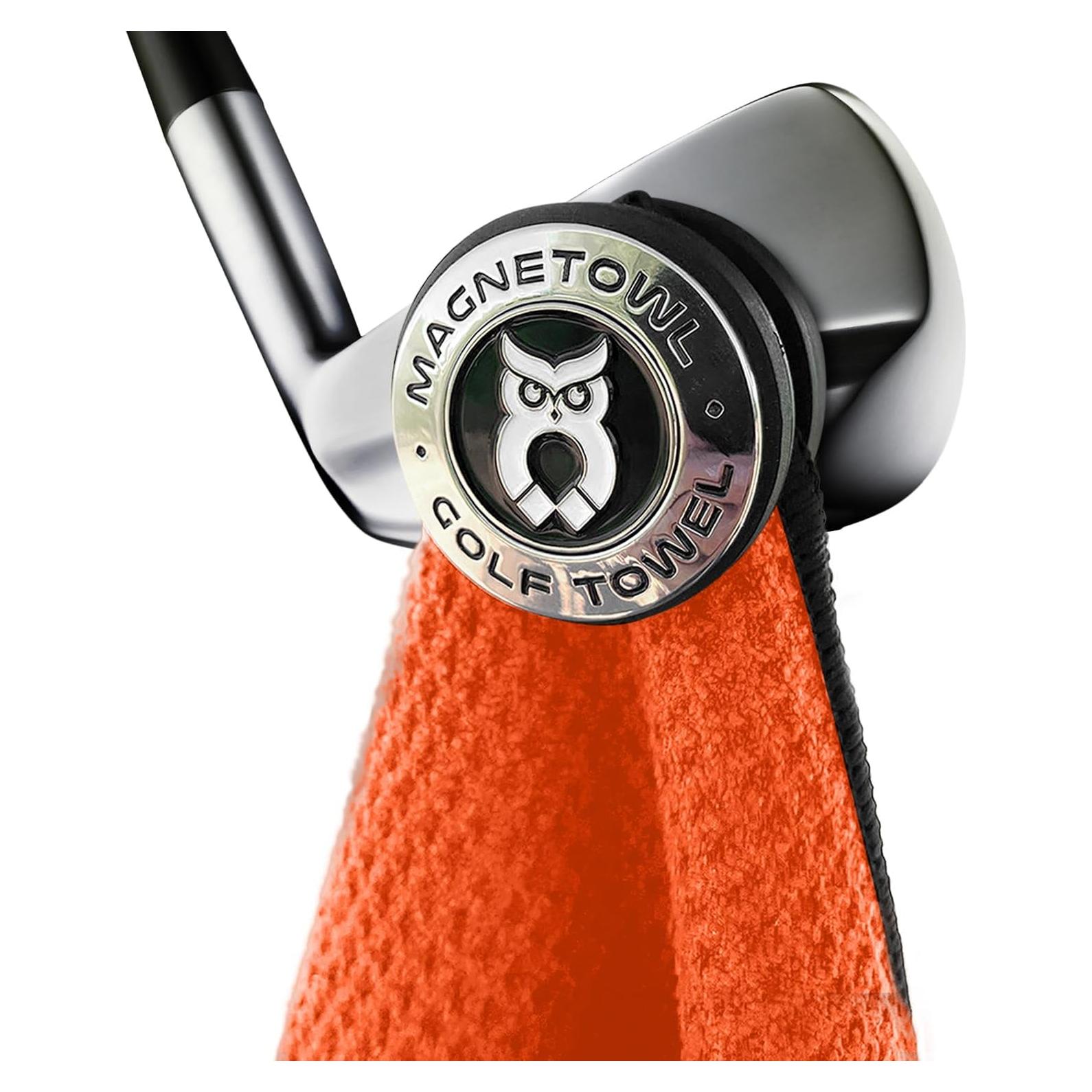 Soporte de Toalla de Golf Magnético MagnetOwl - Negro