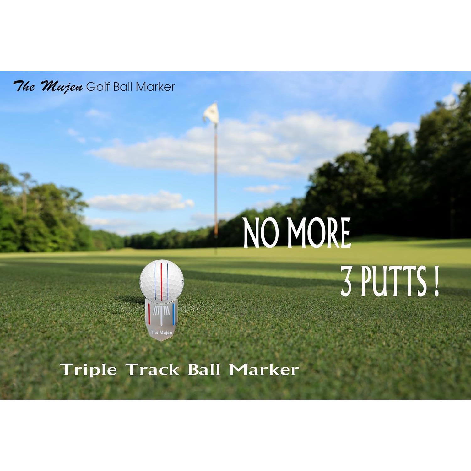 Marcador de Pelota de Golf The Mujen con Herramienta de Divot