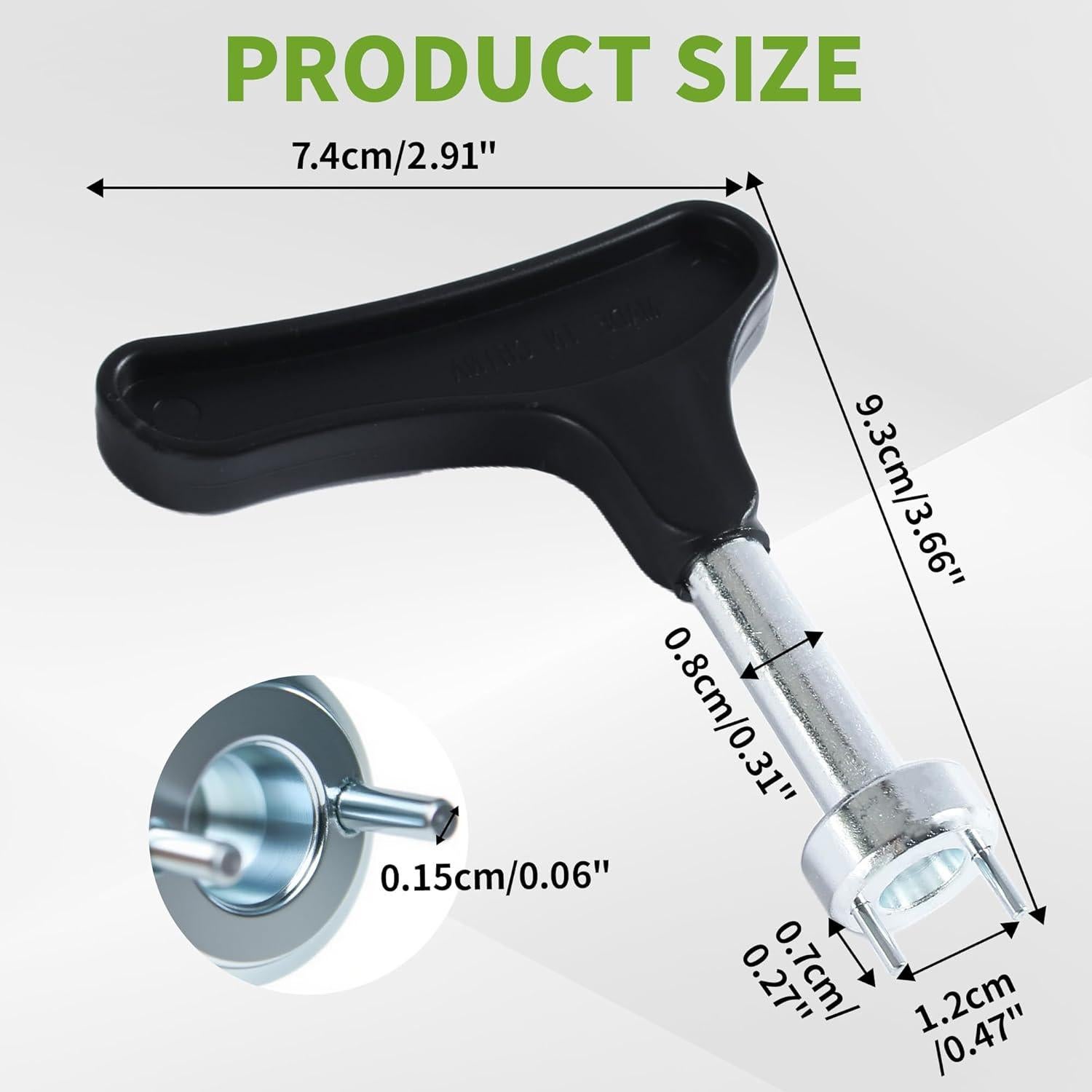 Llave para Picos de Golf MCSDFN - Aleación de Zinc Ergonómica