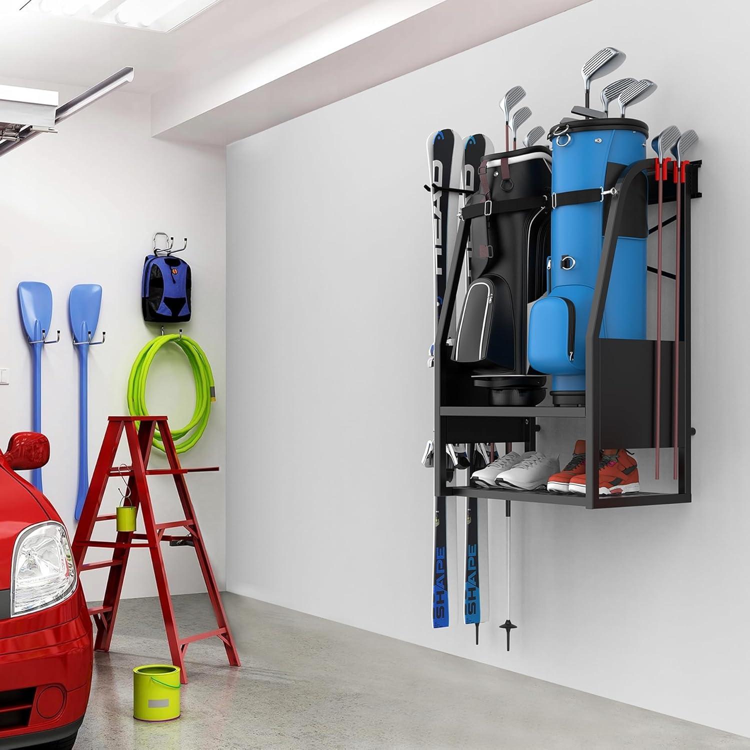 Organizador de Bolsa de Golf WALMANN para 2 Bolsas - Metal Negro