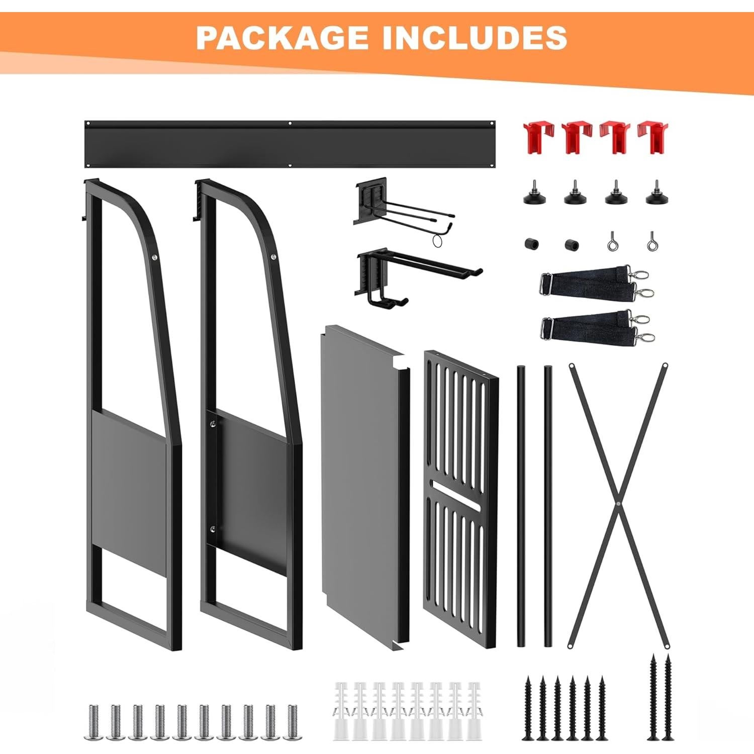 Organizador de Bolsa de Golf WALMANN para 2 Bolsas - Metal Negro