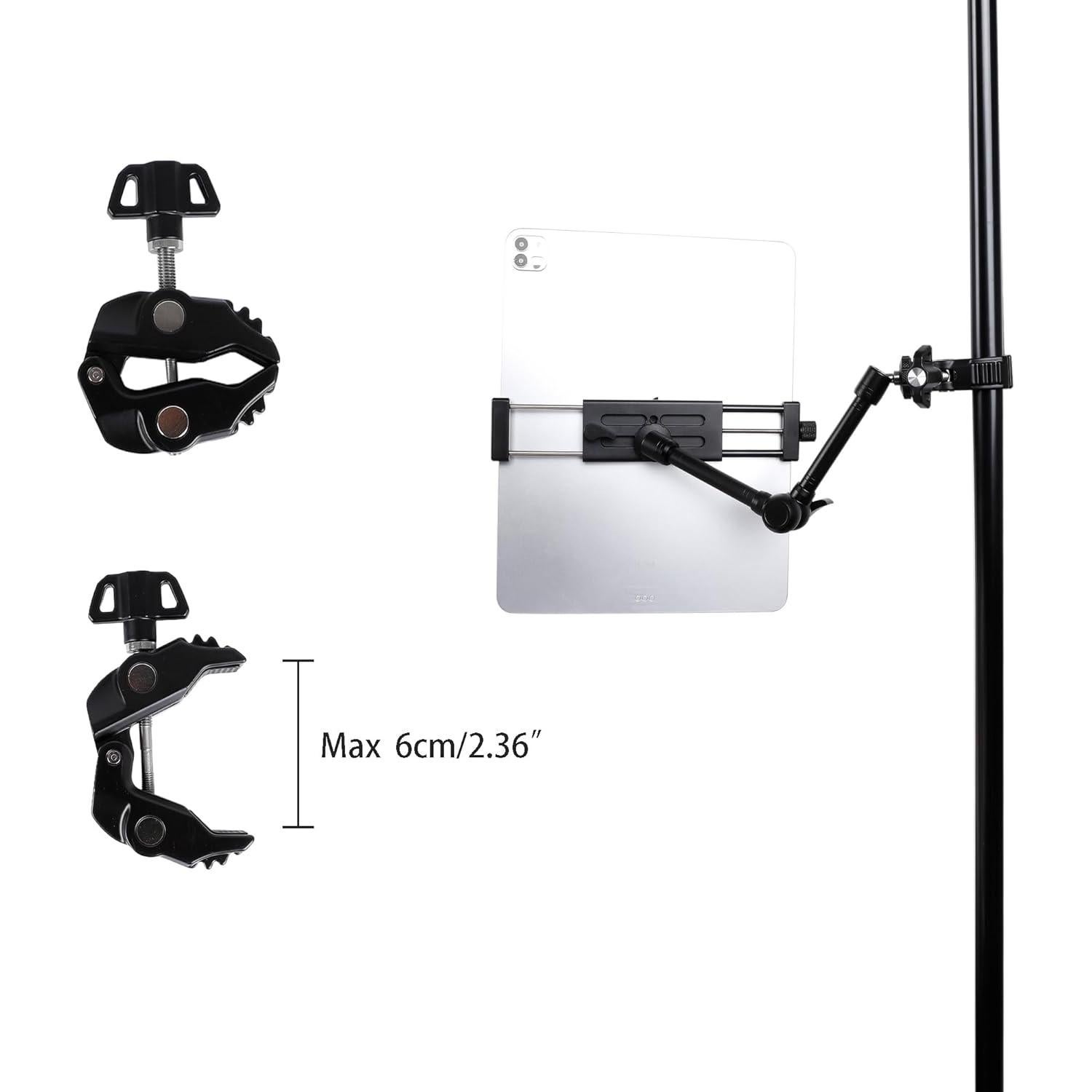 Soporte para Tableta de Bicicleta de Ejercicio Aluminio 25.4 cm