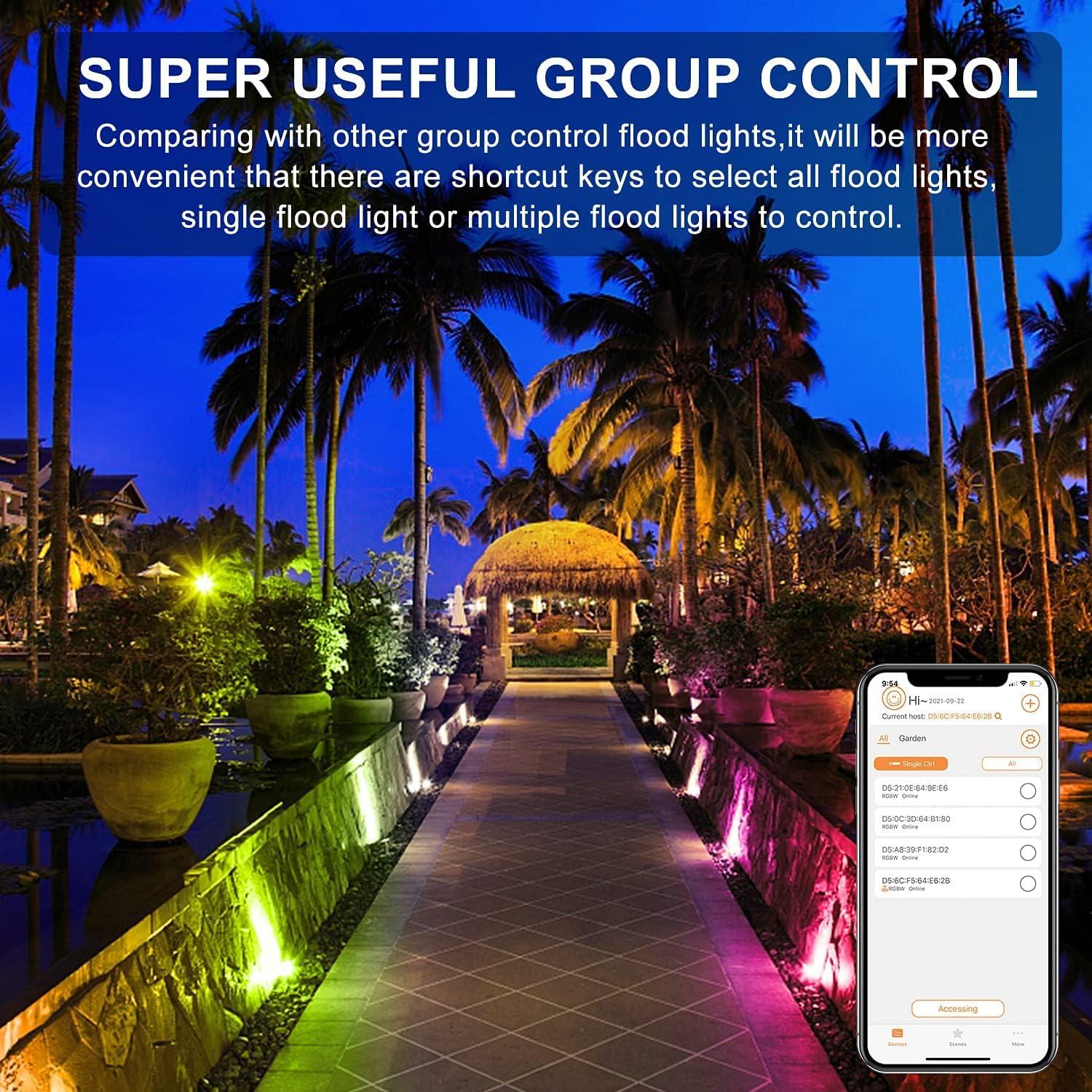 Foco LED RGB 30W ChangM Control APP IP66 2 Paquete