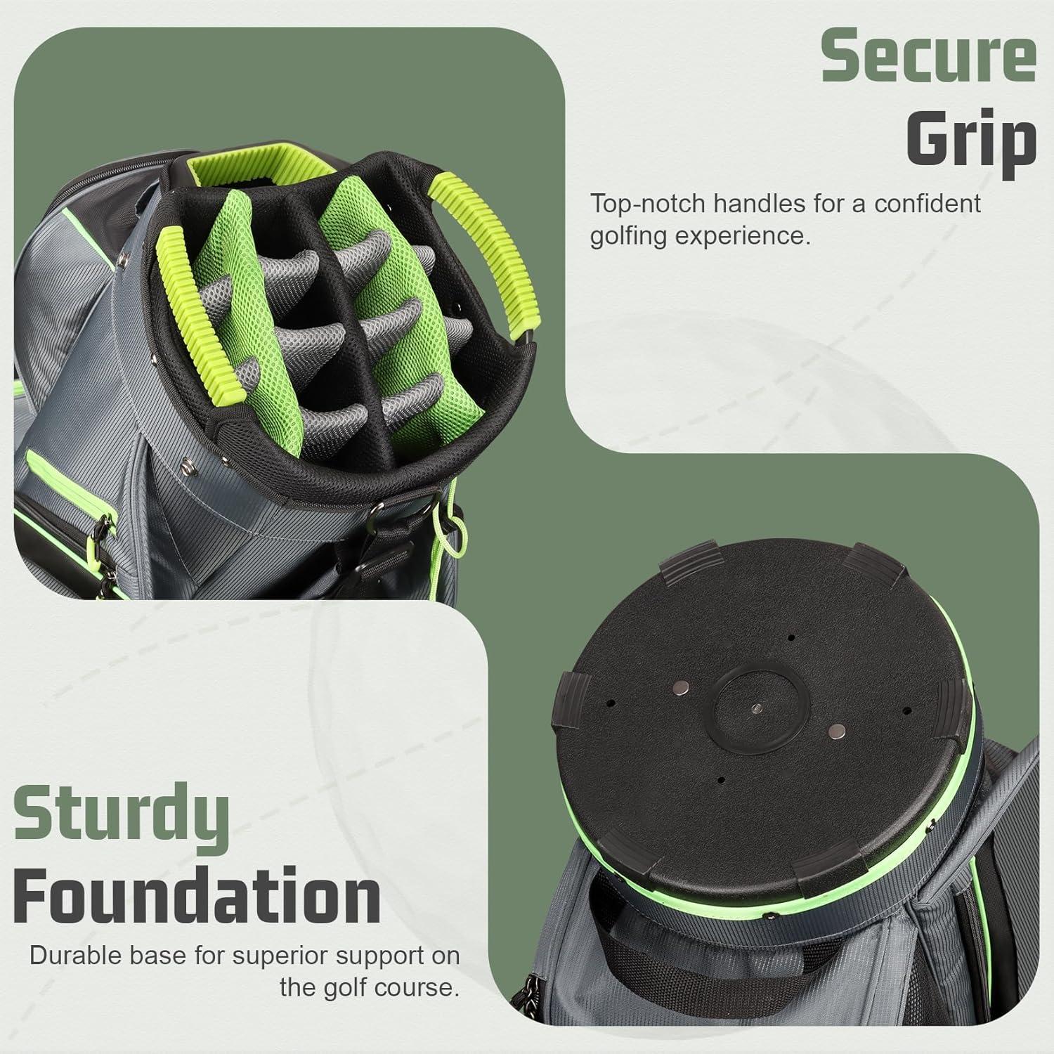 Bolsa de Golf para Carro Beutyal con 15 Compartimentos y Enfriador