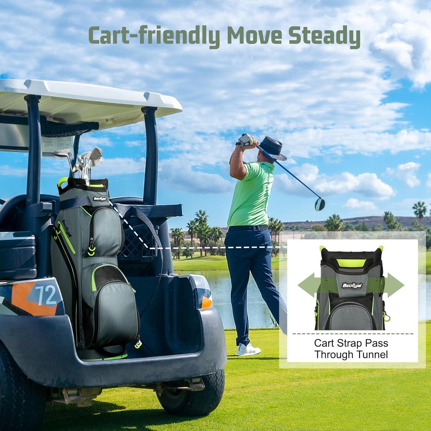 Bolsa de Golf para Carro Beutyal con 15 Compartimentos y Enfriador