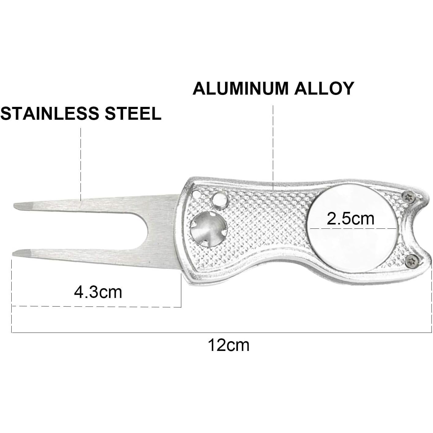Herramientas de Reparación de Divots de Golf Eshan GDT-28U 2 Pcs