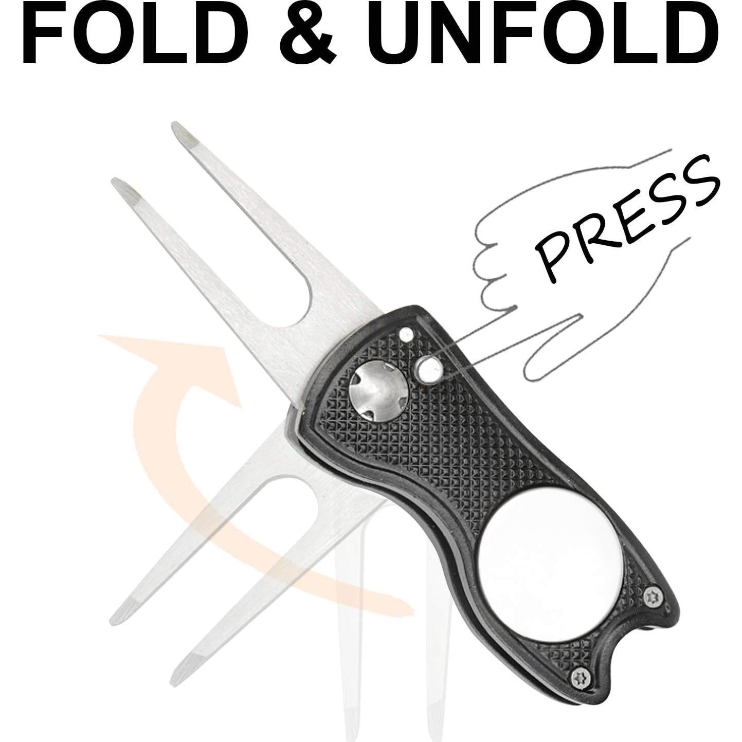 Herramientas de Reparación de Divots de Golf Eshan GDT-28U 2 Pcs