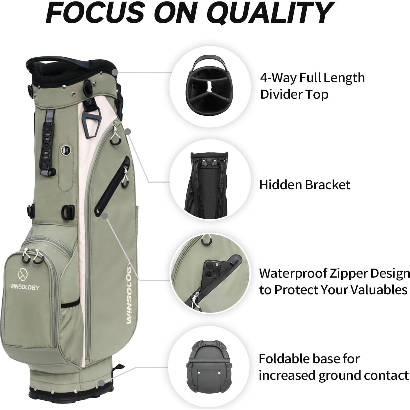 Bolsa de Golf de Soporte T WINSOLOGY WS-85033S-SGC 1.9kg