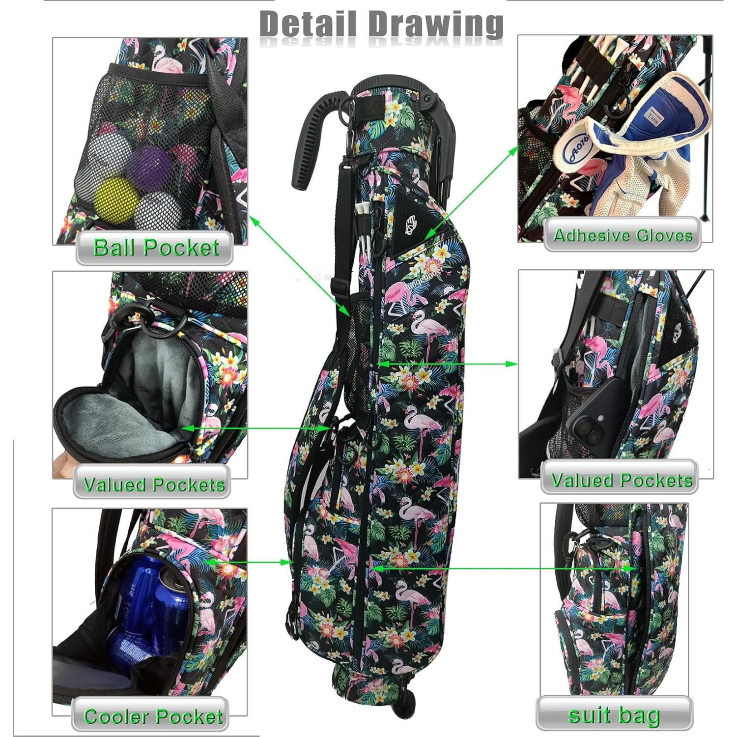 Bolsa de Golf de Soporte GREEN ACTION Stang - Ligera y Compacta