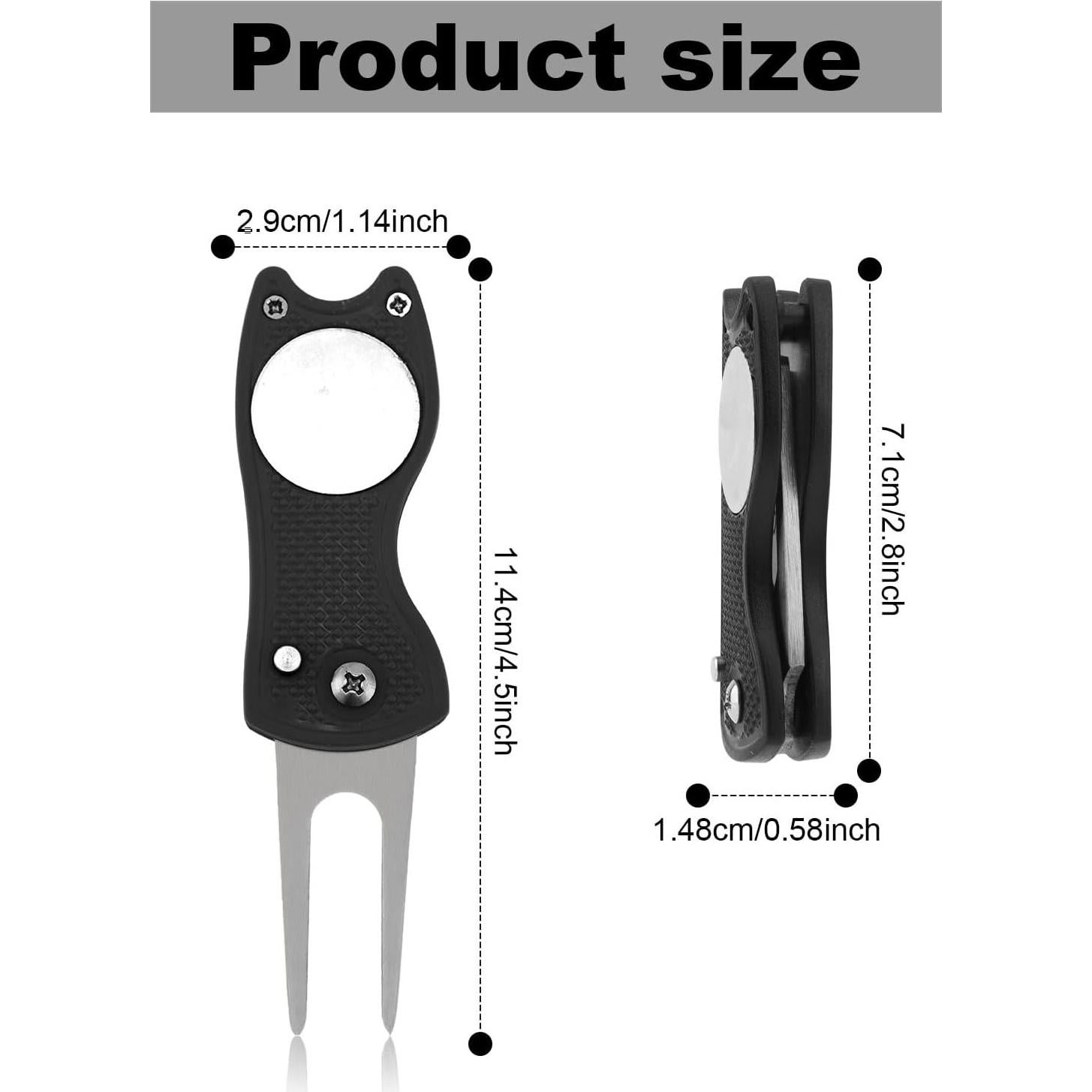 2 Herramientas de Reparación de Divots de Golf XIHIRCD Plegables