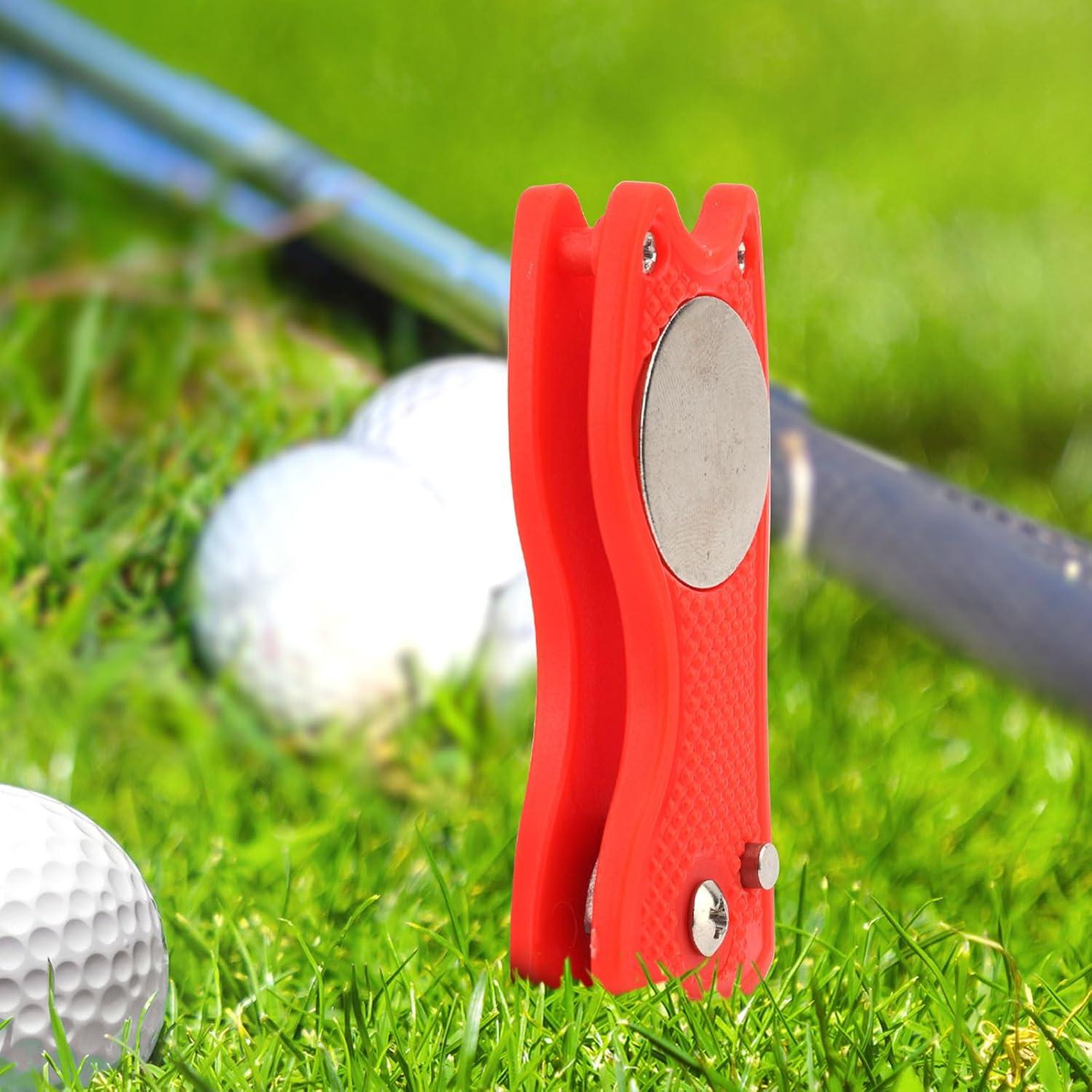 2 Herramientas de Reparación de Divots de Golf XIHIRCD Plegables