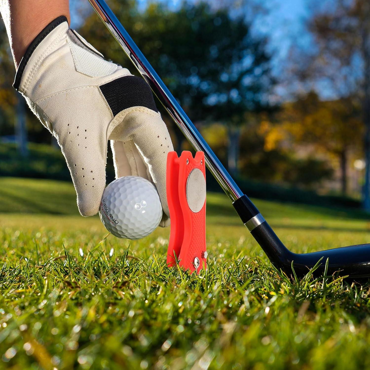 2 Herramientas de Reparación de Divots de Golf XIHIRCD Plegables