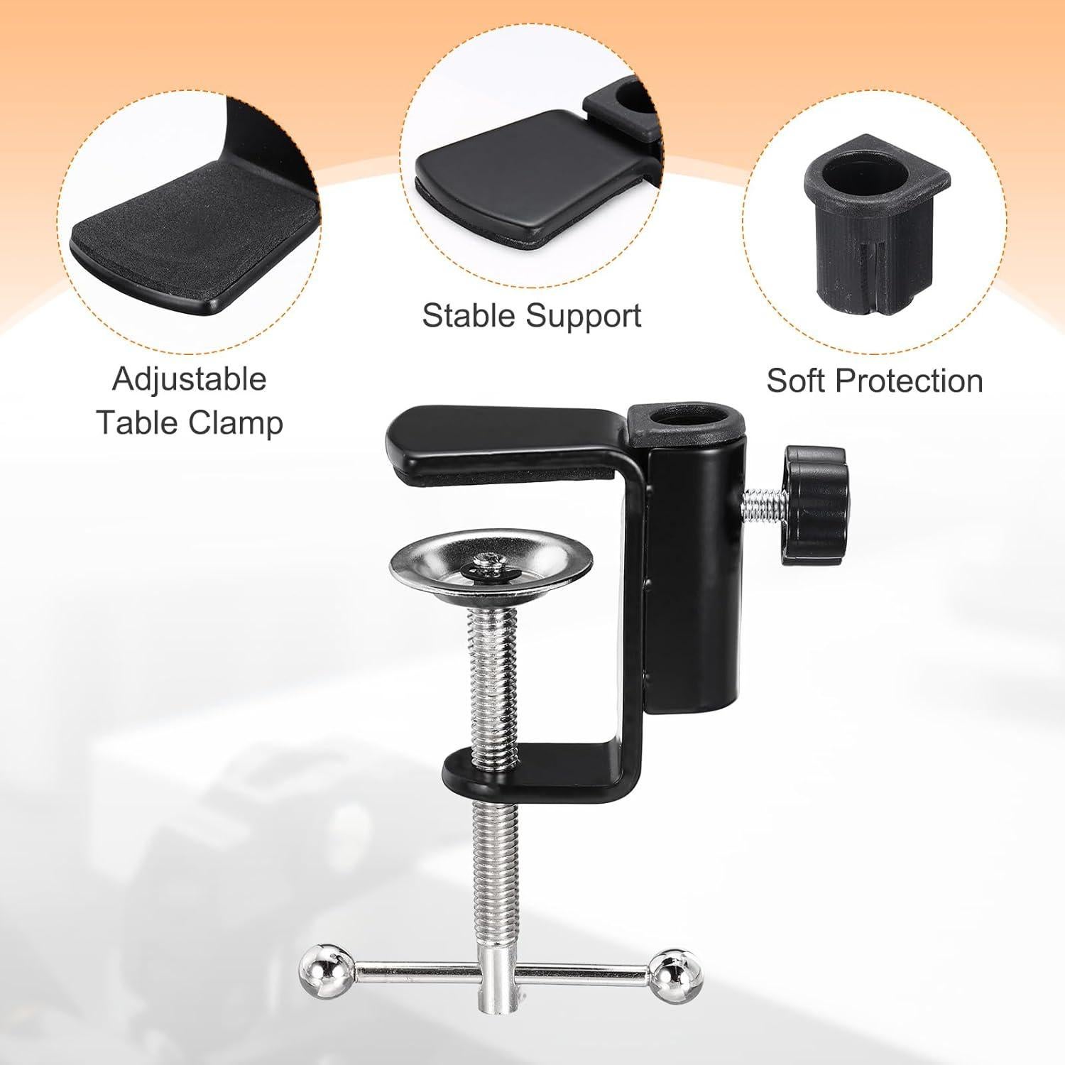 Abrazadera de Mesa en C MECCANIXITY Ajustable 70x60mm Negro