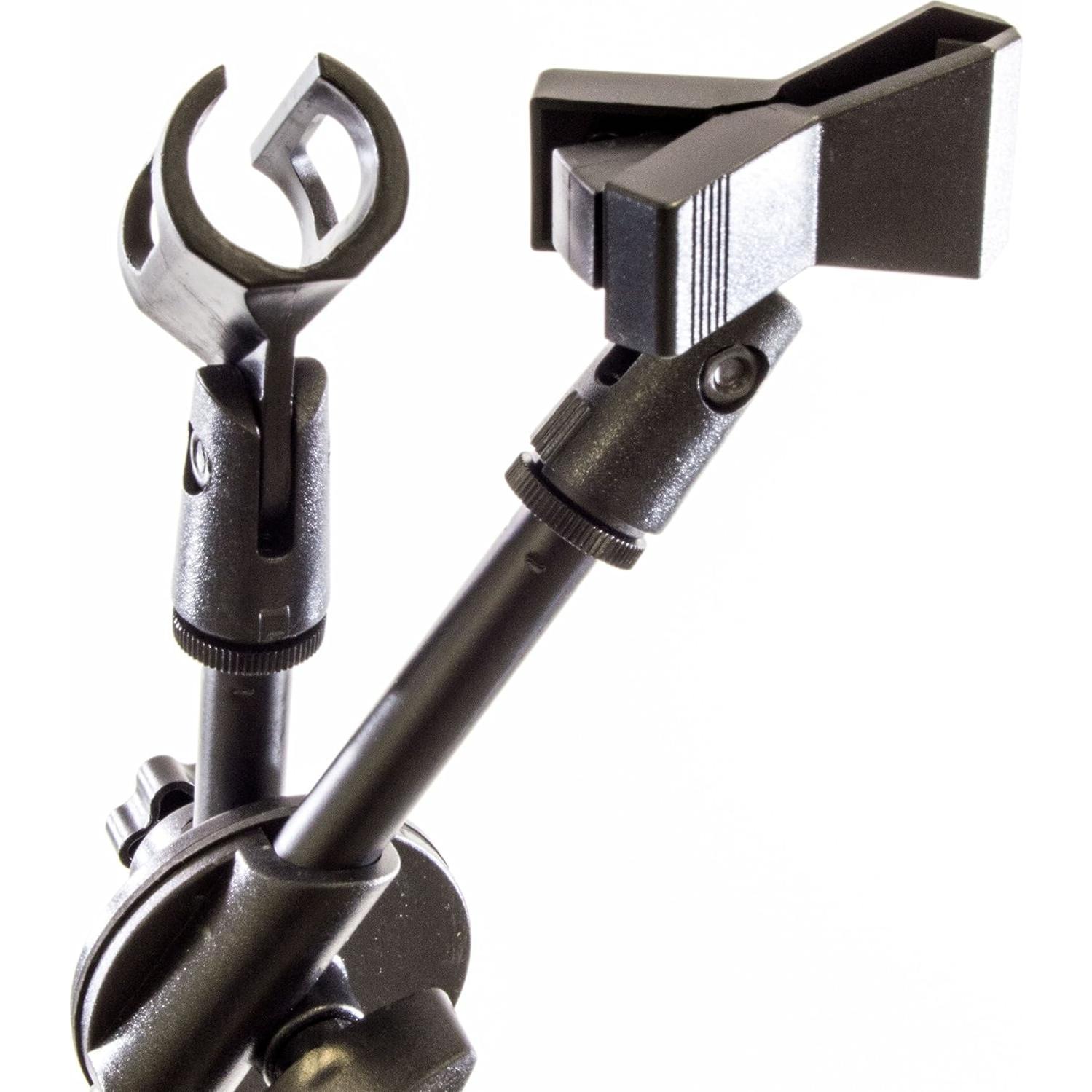 Soporte de Micrófono Doble Ajustable EDMBG 213 cm