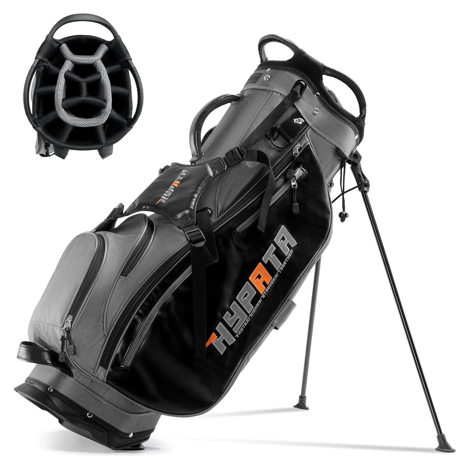 Bolsa de Golf con Soporte HYPATA 14 Vías Gris-Prime