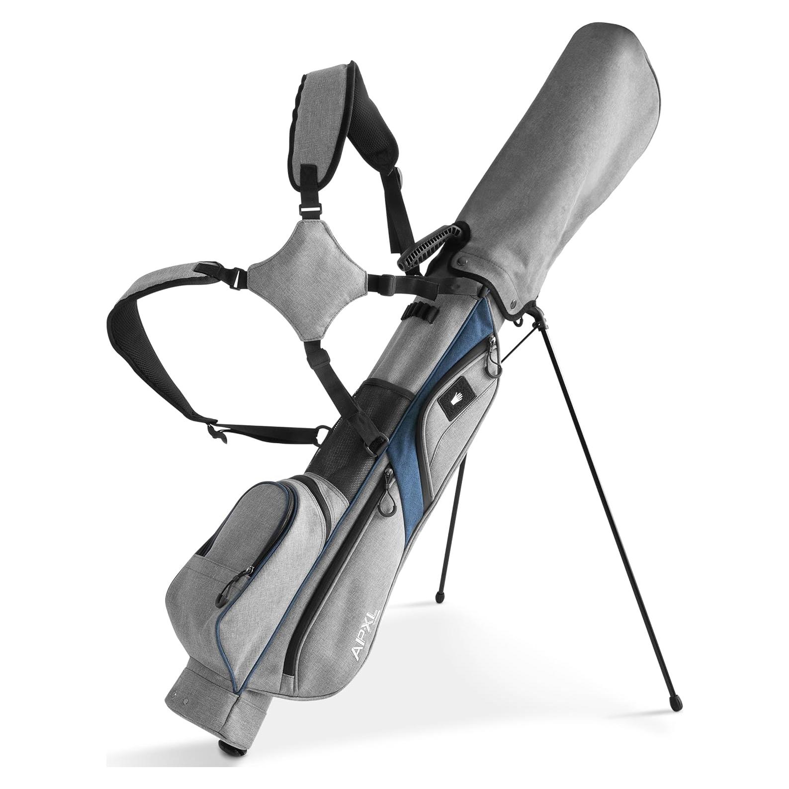 Bolsa de Golf APXL StandBag Gris con Soporte y 3 Divisores